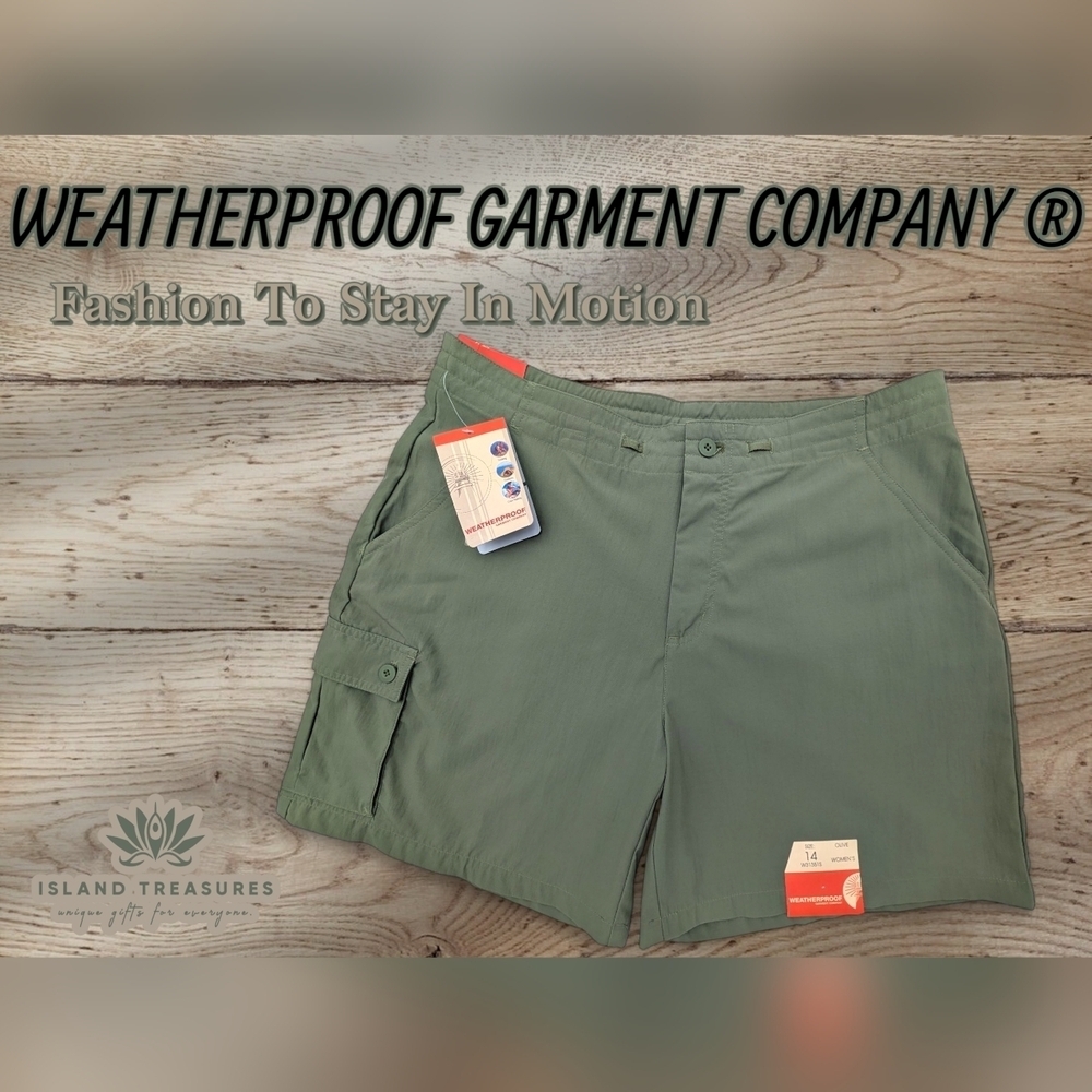 NWT Weatherproof Garment Co Women's Size 14 Olive Green Comfort Polyester/Nylon - Picture 14 of 14